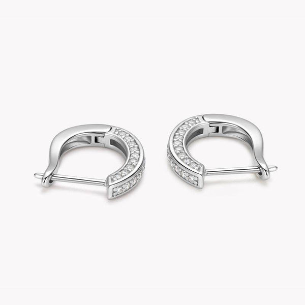 Louily Moissanite  Fashion Design Stud Earrings