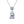 Louily Sparkle Pear Cut Women's Necklace In Sterling Silver