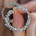 Louily Sparkle Round Cut Women's Hoop Earrings In Sterling Silver - louilyjewelry
