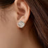 Louily Stunning Halo Cushion Cut Women's Earrings In Sterling Silver - louilyjewelry