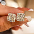 Louily Stunning Sterling Silver Cushion Cut Stud Earrings for Women - louilyjewelry