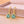 Louily Stunning Yellow Gold Halo Round Cut Paraiba Tourmaline Drop Earrings In Sterling Silver