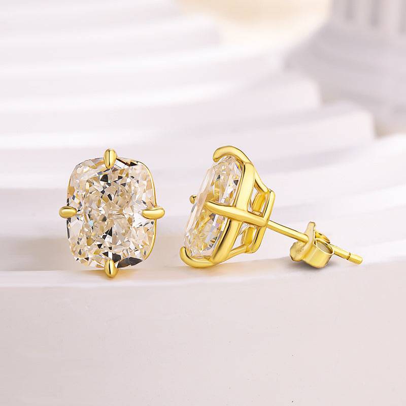 Louily Vintage Cushion Cut Women's Stud Earrings - louilyjewelry