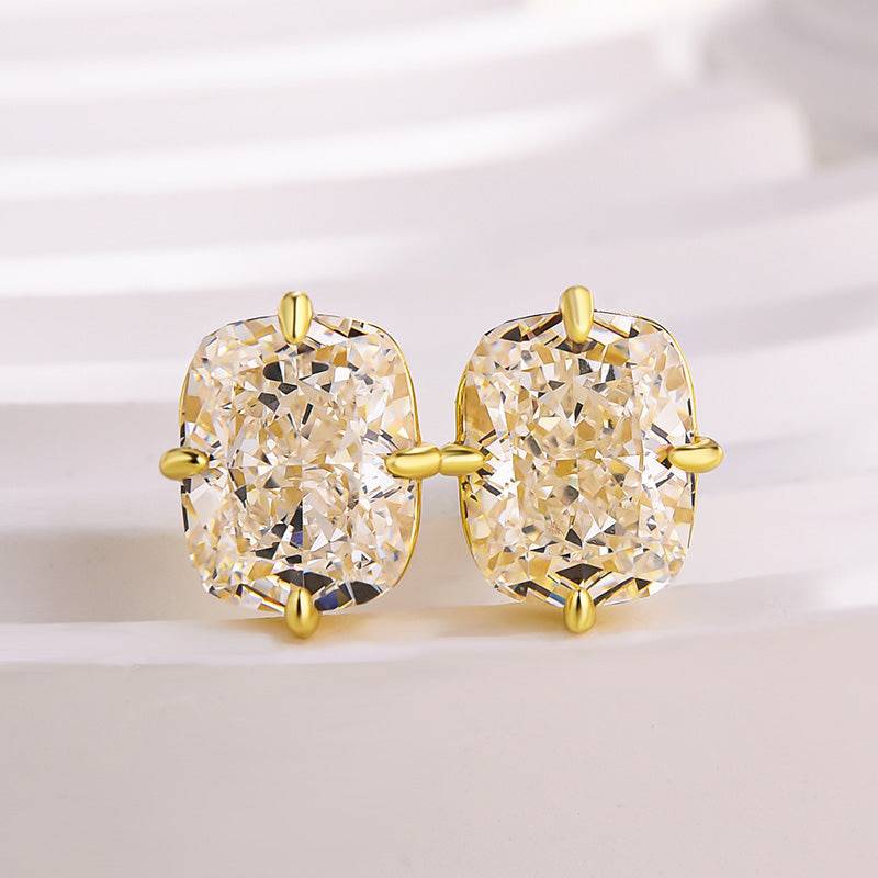 Louily Vintage Cushion Cut Women's Stud Earrings - louilyjewelry