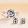 Louily Lovely Asscher Cut 2PC Jewelry Set - louilyjewelry