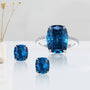 Louily Noble Montana Blue Cushion Cut 2PC Jewelry Set - louilyjewelry