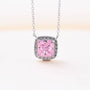 Louily Elegant Pink Sapphire Simulated Diamond 2PC Jewelry Set In Sterling Silver - louilyjewelry