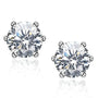 Louily Moissanite 6 Prong Round Cut 2PC Jewelry Set - louilyjewelry