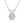 Louily Moissanite 6 Prong Round Cut 2PC Jewelry Set