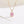 Louily Elegant Halo Cushion Cut Pink Stone Pendant Necklace