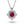 Load image into Gallery viewer, 2.5 Carat Halo Ruby Oval Cut Pendant with Necklace In Sterling Silver
