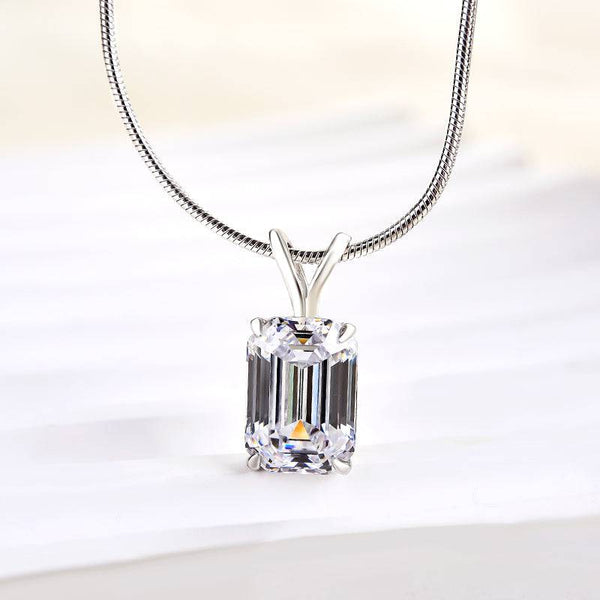 Louily Attractive Emerald Cut Necklace