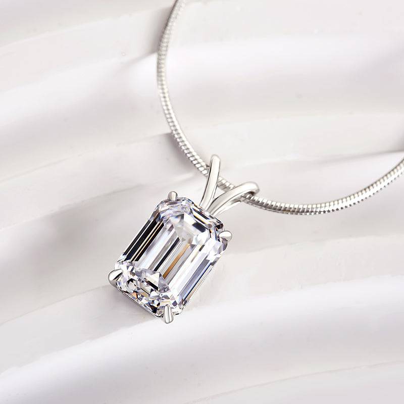 Louily Attractive Emerald Cut Necklace - louilyjewelry