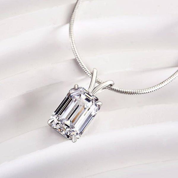 Louily Attractive Emerald Cut Necklace