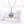 Louily Classic Round Cut Women's Necklace In Sterling Silver