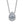 Load image into Gallery viewer, Louily Elegant Halo Pear Cut Necklace For Women In Sterling Silver
