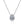 Load image into Gallery viewer, Louily Elegant Halo Pear Cut Necklace For Women In Sterling Silver
