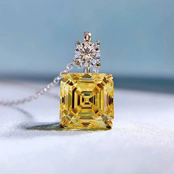 42 Suns - Large 14-Karat Gold Yellow Sapphire Pendant Necklace - Men - Gold  for Men