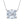 Louily Fashion Emerald Cut Pendant Necklace In Sterling Silver