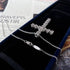 Louily Fashion Heart Cut Cross Design Pendant Necklace In Sterling Silver - louilyjewelry