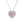 Load image into Gallery viewer, Louily Halo Heart Cut Pink Sapphire Necklace In Sterling Silver
