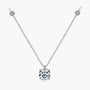 Louily Moissanite 2.0 Carat Round Cut Pendant Necklace - louilyjewelry