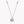 Louily Moissanite 2.0 Carat Round Cut Pendant Necklace