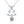 Louily Moissanite Christmas Tree Design Round Cut Necklace