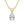 Louily Moissanite Classic Pear Cut Pendant Necklace