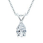 Louily Moissanite Classic Pear Cut Pendant Necklace - louilyjewelry