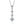 Louily Special Round Cut Moissanite Pendant Necklace