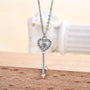Louily Sterling Silver Love key Pendant Necklace - louilyjewelry