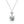 Louily Stunning Asscher Cut White Sapphire Necklace In Sterling Silver