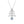 Louily Stunning Christmas Tree Moissanite Pendant Necklace