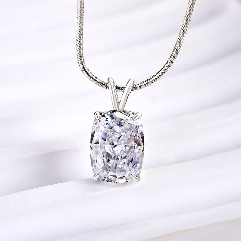 Louily Classic Crushed Ice Cushion Cut 2PC Jewelry Set - louilyjewelry