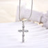 Louily Unique Marquise Cut Cross  Pendant Necklace - louilyjewelry