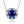 Load image into Gallery viewer, Louily Vintage Halo Round Cut Blue Sapphire Women&#39;s Pendant Necklace In Sterling Silver
