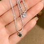 Louily Moissanite Starry Sky Sparkling Round Cut Pendant Necklace - louilyjewelry