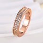 Louily Elegant Rose Gold Women's Wide Wedding Band In Sterling Silver - louilyjewelry