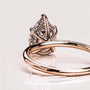 Louily Lovely Rose Gold Pear Cut Engagement Ring In Sterling Silver - louilyjewelry