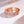 Louily Precious Rose Gold Pink and White Stone Wedding Band