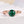 Load image into Gallery viewer, Louily Rose Gold 1.0 Carat Emerald Green Round Cut Promise Ring In Sterling Silver
