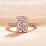 3.5Ct Elegant Radiant Cut Engagement Ring For Women In Sterling Silver - louilyjewelry