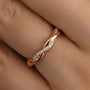 Louily Twist Eternity Wedding Band for Women In Sterling Silver - louilyjewelry