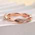 Louily Twist Eternity Wedding Band for Women In Sterling Silver - louilyjewelry