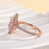Louily Unique Design Halo Oval Cut Simulated Diamond Engagement Ring In Sterling Silver - louilyjewelry