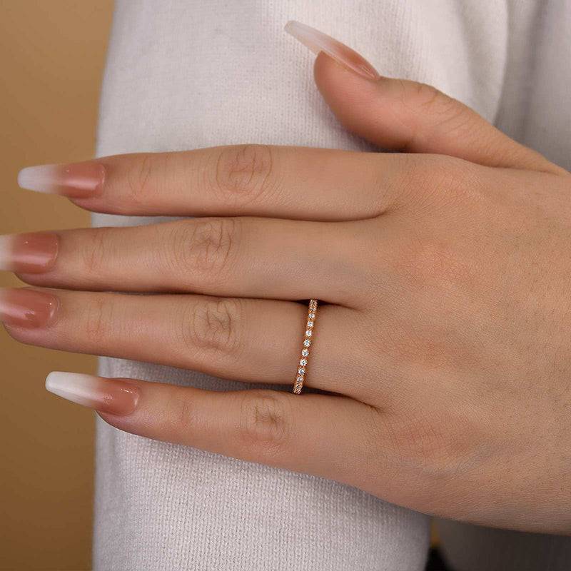 Louily Simplicity Women's Wedding Band In Sterling Silver - louilyjewelry