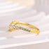 Louily Unique Curved Design Thin Stacking Wedding Ring In Sterling Silver - louilyjewelry