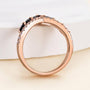 Louily Unique Rose Gold Marquise Cut Wedding Band - louilyjewelry