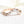 Louily Unique Rose Gold V-shaped Design Wedding Band